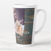 おばあちゃんのギフトおばあちゃんフォトコラージュおばあちゃん カフェラテマグ (右)