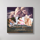 おばあちゃんのギフトおばあちゃんフォトコラージュおばあちゃん キャンバスプリント (正面)