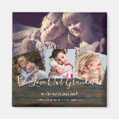 おばあちゃんのギフトおばあちゃんフォトコラージュおばあちゃん マグネット (正面)