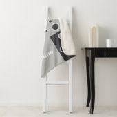 おばあちゃんのギフトグレーと白い孫の写真 シェルパブランケット (インサイチュ)