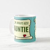 おばあちゃんのギフト。世界の最高の叔母 コーヒーマグカップ (正面左)