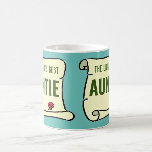 おばあちゃんのギフト。世界の最高の叔母 コーヒーマグカップ (中央)