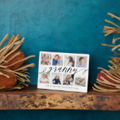 おばあちゃんのギフト |孫の写真コラージュ フォトプラーク (側面)