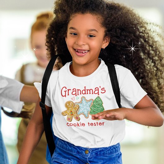 おばあちゃんのクッキー試験機かわいいクリスマスクッキー Tシャツ