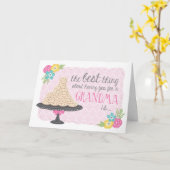 おばあちゃんのクッキー&ハグマザーズデイカード カード (黄色い花)