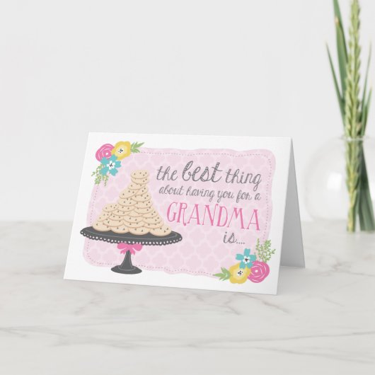 おばあちゃんのクッキー&ハグマザーズデイカード カード (正面)