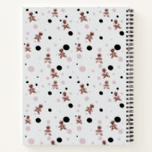 おばあちゃんのクリスマスクッキーレシピ パターン（の模様が）ある ノートブック (裏面)