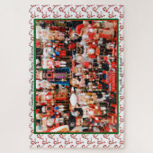 おばあちゃんのクリスマスプレゼントのくるみ割り名前をカスタムする ジグソーパズル (縦)