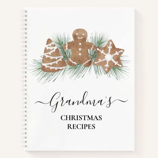 おばあちゃんのクリスマスレシピ ノートブック (正面)