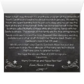 おばあちゃんのクリスマスレターと休日の写真 (内部横(下))