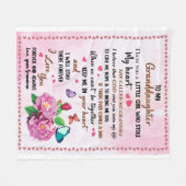 おばあちゃんのクリスマス・ラブに フリースブランケット (正面(横))