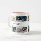 おばあちゃんのクルーカスタム8フォトグリッド ツートーンマグカップ (正面左)