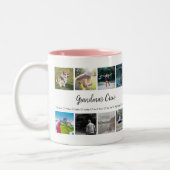 おばあちゃんのクルーカスタム8フォトグリッド ツートーンマグカップ (左)