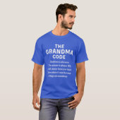 おばあちゃんのコードおもしろい規則 Tシャツ (正面フル)