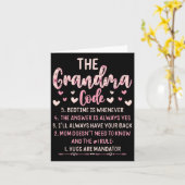 おばあちゃんのコードハグは必須引用文 カード (黄色い花)