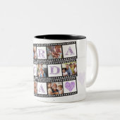 おばあちゃんのコーヒーカップパーソナライズされた7枚の写真！ ツートーンマグカップ (正面右)