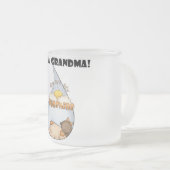 おばあちゃんのサンシャインアフリカンアメリカン・ガール フロストグラスマグカップ (正面右)