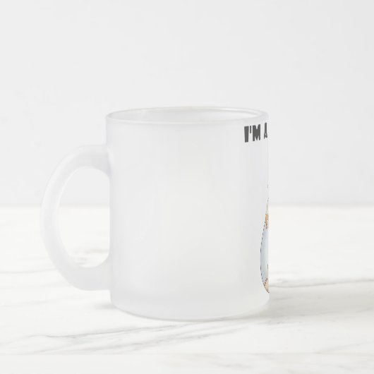 おばあちゃんのサンシャインアフリカンアメリカン・ガール フロストグラスマグカップ (左)