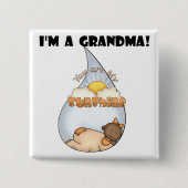 おばあちゃんのサンシャインアフリカンアメリカン・ガール 缶バッジ (正面)