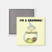 おばあちゃんのサンシャインアフリカ系アメリカ人少年 マグネット (正面/裏面)