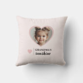 「おばあちゃんのサンシャインパーソナライズされた写真 クッション (裏面)