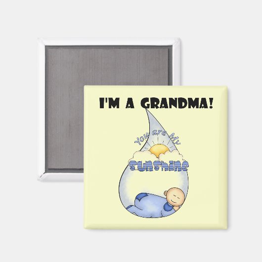 おばあちゃんのサンシャインボーイTシャツ&ギフト マグネット (正面/裏面)