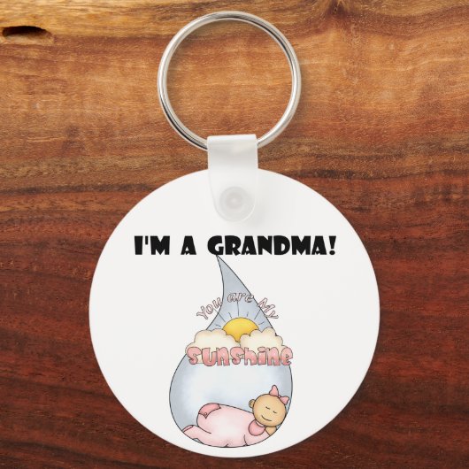 おばあちゃんのサンシャイン – 女の子Tシャツとプレゼント キーホルダー (正面)