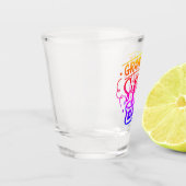 おばあちゃんのシッピーカップショットおもしろいグラス ショットグラス (左)