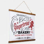 おばあちゃんのジンジャーパンベーカリー 吊り下げ型タペストリー (傾斜あり)