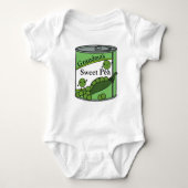 おばあちゃんのスイートピー ベビーボディスーツ (正面)