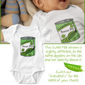 おばあちゃんのスイートピー ベビーボディスーツ