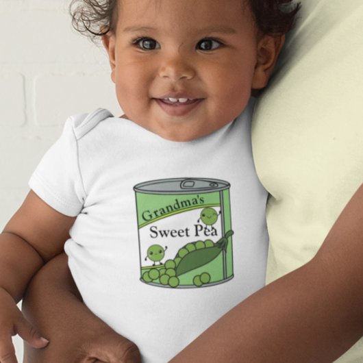 おばあちゃんのスイートピー ベビーボディスーツ