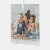 《おばあちゃんのスクリプトオーバーレイ》| 愛してるよ ガラスオーナメント (正面左)