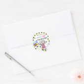 おばあちゃんのステッカーになる ラウンドシール (封筒)