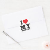 おばあちゃんのステッカー大好き スクエアシール (封筒)