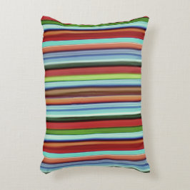 おばあちゃんのストライプカラフル、ソフトで荒っぽい アクセントクッション