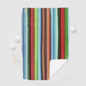 おばあちゃんのストライプカラフル、ソフトで荒っぽい ゴルフタオル (インサイチュ)