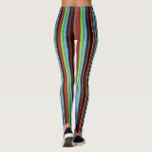 おばあちゃんのストライプカラフル、ソフトで荒っぽい レギンス (裏面)