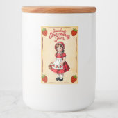 おばあちゃんのストロベリージャムヴィンテージフードラベル フードラベル (正面)