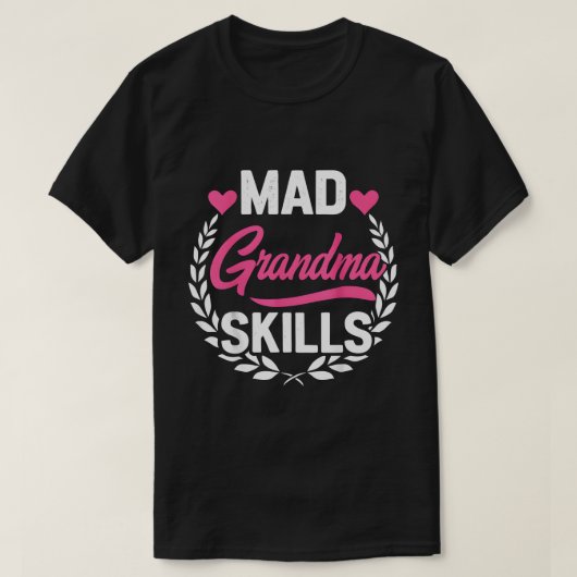 おばあちゃんのスーパーなスキル Tシャツ (デザイン正面)