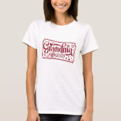 おばあちゃんのタイポグラフィ Tシャツ (正面)