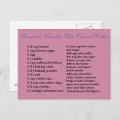 おばあちゃんのチョコレートチップオートミールレーズンクッキー ポストカード (正面/裏面)