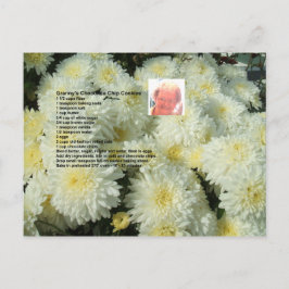 おばあちゃんのチョコレートチップクッキーレシピはがき ポストカード
