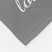 おばあちゃんのハートが白いオングレーの10の名前と日付 フリースブランケット (角)