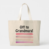 おばあちゃんのバッグへ ラージトートバッグ (裏面)