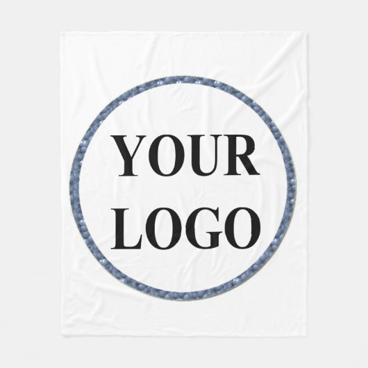 おばあちゃんのパーソナライズされたロゴを追加 フリースブランケット (正面)