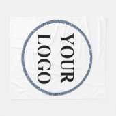 おばあちゃんのパーソナライズされたロゴを追加 フリースブランケット (正面(横))