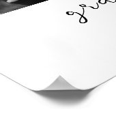 おばあちゃんのパーソナライズされた写真プレゼント ポスター (角)