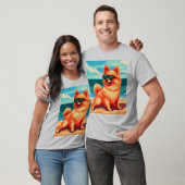 おばあちゃんのピクセル犬 Tシャツ (ユニセックス)
