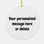 おばあちゃんのピックボールオーナメント セラミックオーナメント (裏面)